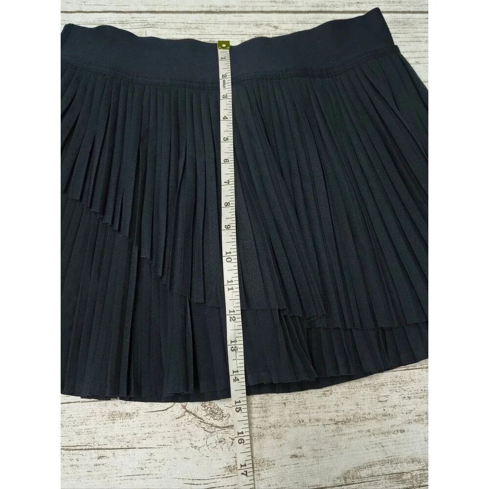 Lululemon Tiered Pleats High-Rise Tennis Skirt Black Women Size 8